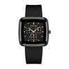 Orologio al quarzo in silicone con lega semplice e temperamento RUO LIN DO (nero)