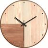 12-inch Imitation Wood Grain Texture Decorative Wall Clock Silent Quartz Clock Holiday Gift HR-CMW21