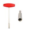 Hidden Spoke T-shaped Wrench Bicycle Tool Socket(Square Hole 3.6mm)
