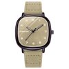 OURSTART PD684 Casual Digital Suede Belt Quartz Watch(Khaki)