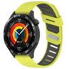 Cinturino per orologio in silicone bicolore con foro obliquo da 22 mm (grigio lime)