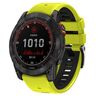 Cinturino in silicone a sgancio rapido con fibbia a vite bicolore per Garmin da 22 mm (nero lime)