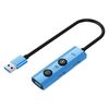 YCE V295A 5 in 1 USB3.0 HUB Adattatore AI Docking Station (Blu)