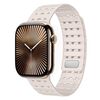 Cinturino in silicone magnetico traspirante bicolore per Apple Watch 42 mm / 41 mm / 40 mm / 38 mm (Starlight)