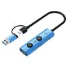 YCE V295B 5 in 1 USB3.0 / Adattatore HUB Tipo-C con docking station AI (blu)