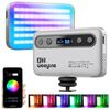 Lampada di riempimento portatile Weeylite S05 con controllo tramite app per telefono, video in streaming live, fotografia, luce di riempimento RGB a colori (grigio)