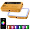 Lampada di riempimento portatile per telefono con controllo app Weeylite S05, video in streaming live, fotografia, luce di riempimento RGB a colori completi (giallo)