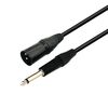 Cavo per altoparlante VEGGIEG XLR a 3 pin, cavo per microfono audio bilanciato, lunghezza: 1,5 m (da 6,5 ​​mm a XLR maschio)