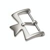 VC Accessori per orologi con fibbia per mandrima in acciaio inossidabile, stile: fibbia da 16 mm (argento)