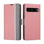 Per Google Pixel 7 5g Twill Texture Latero Pulsante Custodia per telefono (Pink)