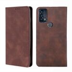 Per TCL 20B-6159K SHEAD SENSE MAGNETIC Orizzontale Flip Leather Case (marrone scuro)