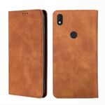 Per Alcatel Axel / Lumos Pelle Sentono una custodia per telefono a flip orizzontale magnetico (marrone chiaro)