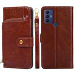 Per TCL 30 SE/306/305/Sharp Aqous V6/AQOUS V6 Plus Cipper Call Case (Brown)