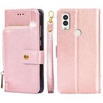 Per Kyocera Android One S9 Cipper Bag in pelle Custodia (Oro rosa)