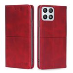 Per onore x30i texture mucca magnetica flip orizzontale in pelle (rosso)