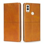 Per Kyocera Android One S9 Cow Texture Magnetic Orizzontale Flip Leather Case (marrone chiaro)