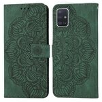 Per Samsung Galaxy A71 4G Mandala Flip Flip Leather Case (verde)