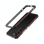 Per Samsung Galaxy S22 5G Aurora Series Protector + Metal Frame Protective Telefono (Black Red)