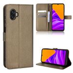 Per Samsung Galaxy Xcover6 Pro Diamond Texture Leather Case (Brown)