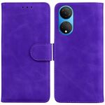 Per onore x7 skin sente puro colore a flip in pelle (viola)