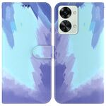 Per OnePlus Nord 2t WaterColor Pattern Orizzontale Flip Leather Telefono (Snow invernale)