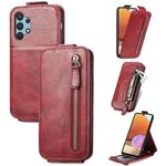 Per Samsung Galaxy A32 4G Whartet Case di telefonia verticale in pelle verticale (rosso)