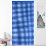 2 pezzi Laser Square Rain Curtain Birthday Party Decoration (1x2m Blu scuro)