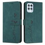 Per la pelle di Motorola Edge sente la custodia del telefono in pelle (verde)