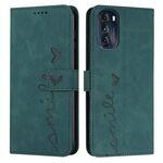 Per Motorola Moto G 2022 5G Selva della pelle Modella cardiaco Custodia per telefono (verde)