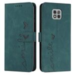 Per Motorola Moto G Power 2021 Scept Self Modello cardiaco Custodia per telefono (verde)