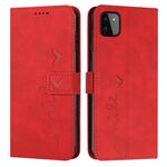 Per Samsung Galaxy A22 5G SHEAD MOTORE MOTORE IL TELEFONO PELLE SELLA (ROSSO)