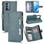 Per OnePlus Nord N200 5G Litchi Texture Zipper Leather Case (verde)