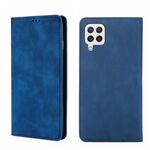 Per Samsung Galaxy A22 4G Skin Feel Magnetic Orizzontale Flip Leather Case (blu)