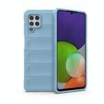 Per Samsung Galaxy A22 4G/M32 Magic Shield TPU + Flanel Phone Case (azzurro)