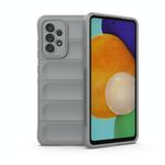 Per Samsung Galaxy A52 5G Magic Shield TPU + Flanel Phone Case (Grey)