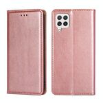 Per Samsung Galaxy A22 4G Gloss Giorgole a colori magnetica Custodia in pelle magnetica (rosa oro)