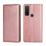 Per TCL 20 R 5G / Brema / 20 Ax 5G Gloss Solid Colore Solido Custodia in pelle magnetica (oro rosa)