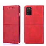 Per Samsung Galaxy A03S 164,2 mm Texture mucca magnetica Flip Orizzontale Custodia per telefono (rosso)