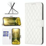 Per Oppo Realme 9 Pro Diamond Lattice Wallet Flip Phone Case (bianco)