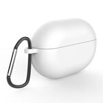 Custodia di protezione in silicone auricolare per Huawei Freebuds Pro, Tipo: con fibbia (bianco)