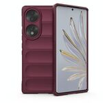 Per onore 70 5G Magic Shield TPU + Flanella Telefono (vino rosso)