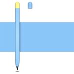 Serie di colori contrastanti Custodia protettiva in silicone liquido per Honor Magic Pencil 2 (Sky Blue)
