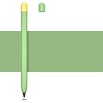 Serie di colori contrastanti Custodia protettiva in silicone liquido per Honor Magic Pencil 2 (erba verde)