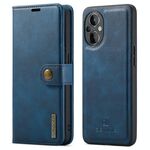 Per OnePlus Nord N20 5G DG.MING Custodia per telefono in pelle magnetica rimovibile con struttura Crazy Horse (blu)