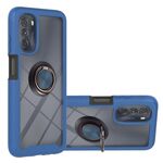 Starry Sky Solid Color Series PC + Custodia in TPU con supporto ad anello e funzione magnetica per Motorola Moto G Stylus 2022 4G (blu)