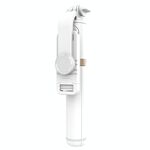 Q03 Supporto per telefono con treppiede per selfie con telecomando Bluetooth (bianco)