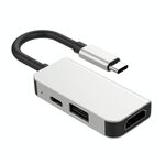 3 in 1 Multifunzione USB-C / Type-C a PD USB-C / Type-C +Micro USB +HDTV Hub Docking Station