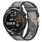 Per Huawei Watch GT Runner 22mm Nylon Woven Watch Band (Grey)