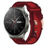 Per Huawei GT2 Pro 22mm Nylon Woven Watch Band (Red)