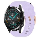 Per Huawei GT2 46mm 22mm Nylon Woven Watch Band (Light Purple)